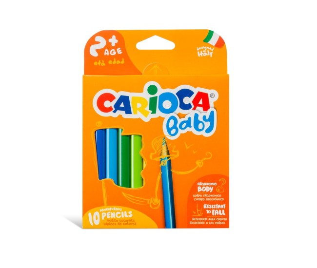 Creioane color Baby 2+ Carioca 10/set Creioane color Baby 2+ Carioca 10/set