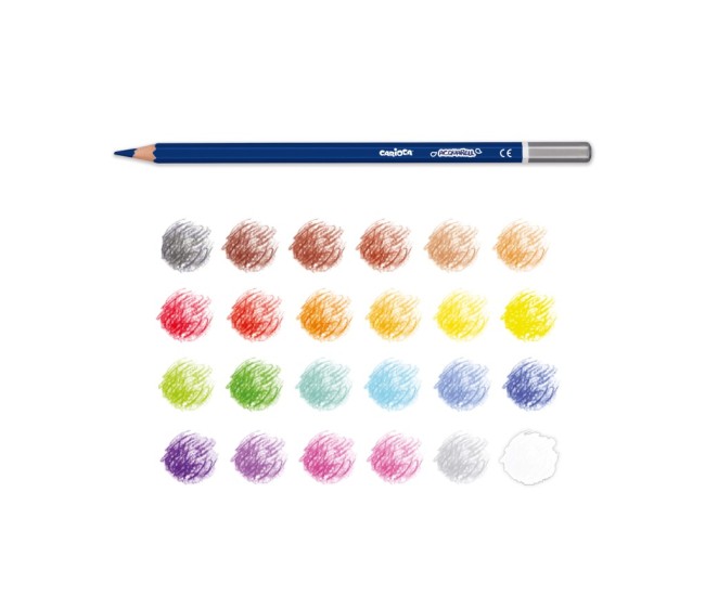 Creioane colorate Carioca Aquarell 24/set Creioane colorate Carioca Aquarell 24/set