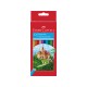 Creioane colorate hexagonale Faber-Castell 12 culori/set