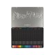 Creioane colorate triunghiulare black edition cutie metal Faber-Castell 36 culori/set