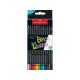 Creioane colorate triunghiulare black edition Faber-Castell 12 culori/set Creioane colorate triunghiulare black edition Faber-Castell 12 culori/set