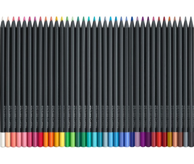 Creioane colorate triunghiulare black edition Faber-Castell 36 culori/set Creioane colorate triunghiulare black edition Faber-Castell 36 culori/set