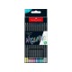 Creioane colorate triunghiulare black edition metalizate Faber-Castell 12 culori/set Creioane colorate triunghiulare black edition metalizate Faber-Castell 12 culori/set