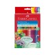 Creioane colorate triunghiulare grip 2001 Faber-Castell 36 culori/set Creioane colorate triunghiulare grip 2001 Faber-Castell 36 culori/set