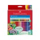Creioane colorate triunghiulare grip 2001 Faber-Castell 48 culori/set Creioane colorate triunghiulare grip 2001 Faber-Castell 48 culori/set