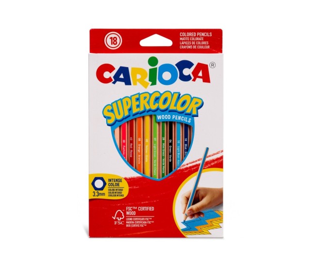 Creioane color Carioca 18/set Creioane color Carioca 18/set