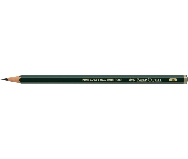 Creion grafit 6B hexagonal Castell 9000 Faber-Castell Creion grafit 6B hexagonal Castell 9000 Faber-Castell