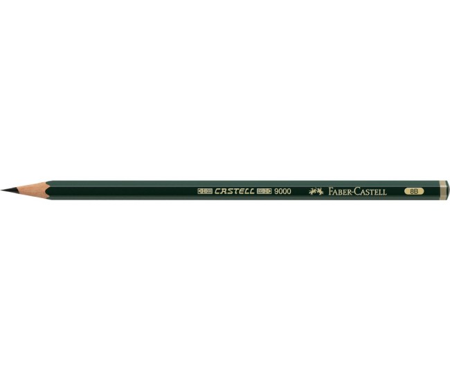 Creion grafit 8B hexagonal Castell 9000 Faber-Castell Creion grafit 8B hexagonal Castell 9000 Faber-Castell