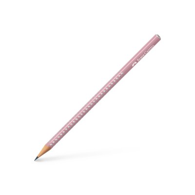 Creion grafit B rotund sparkle rose 2021 Faber-Castell