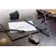 Creion grafit B triunghiular grip sparkle lemn negru midnight gold Faber-Castell