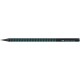 Creion grafit B triunghiular grip sparkle lemn negru midnight ocean Faber-Castell