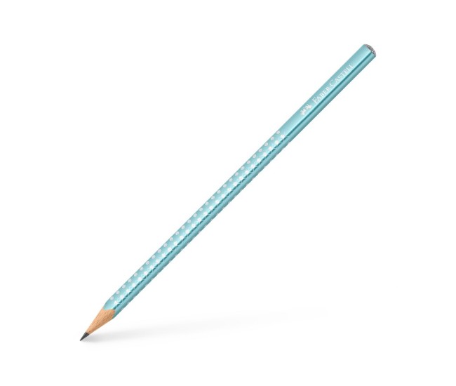 Creion grafit B triunghiular sparkle bleu ocean metalizat 2023 Faber-Castell Creion grafit B triunghiular sparkle bleu ocean metalizat 2023 Faber-Castell