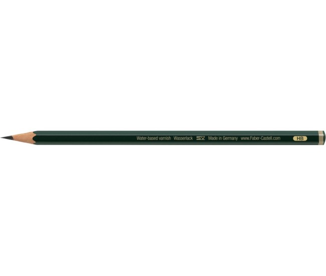 Creion grafit HB hexagonal Castell 9000 Faber-Castell Creion grafit HB hexagonal Castell 9000 Faber-Castell