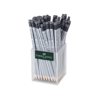 Creion grafit HB hexagonal cu guma grip 2001 Faber-Castell 72 buc/set