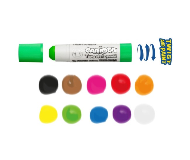 Creion-tempera Temperello Fabric Carioca 10/set Creion-tempera Temperello Fabric Carioca 10/set