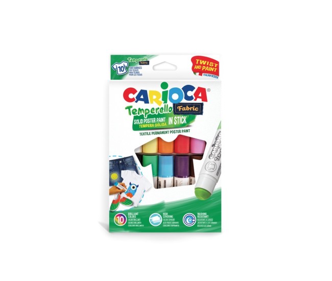Creion-tempera Temperello Fabric Carioca 10/set Creion-tempera Temperello Fabric Carioca 10/set