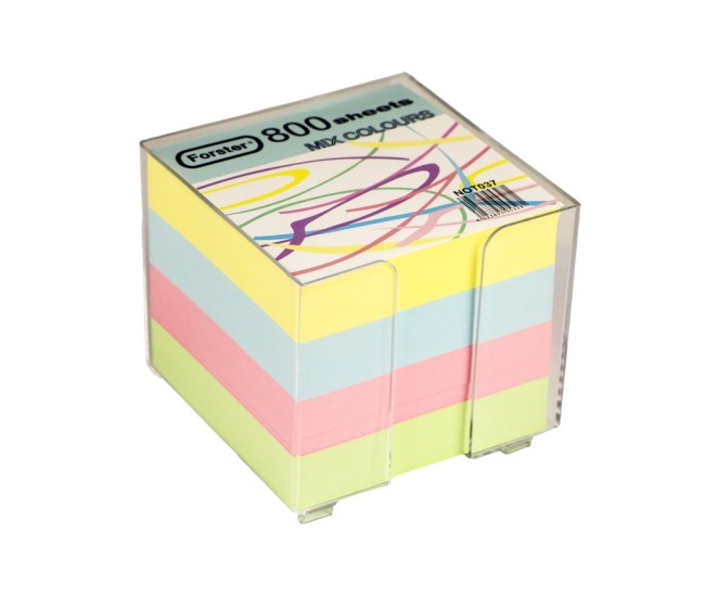 Cub hartie color cu suport 9 x 9 cm 800 file Forster Cub hartie color cu suport 9 x 9 cm 800 file Forster