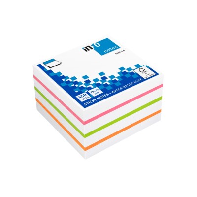 Cub notite adezive 75 x 75 mm 450 file Info Notes