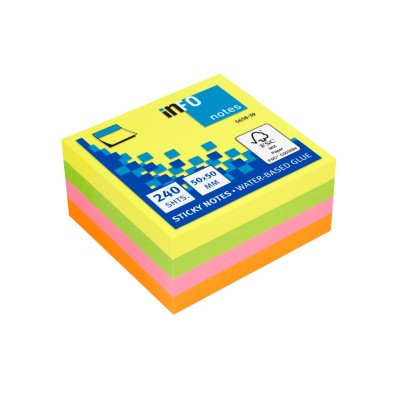 Notes adeziv cub briliant 50 x 50 mm - 240 file - 5658-39
