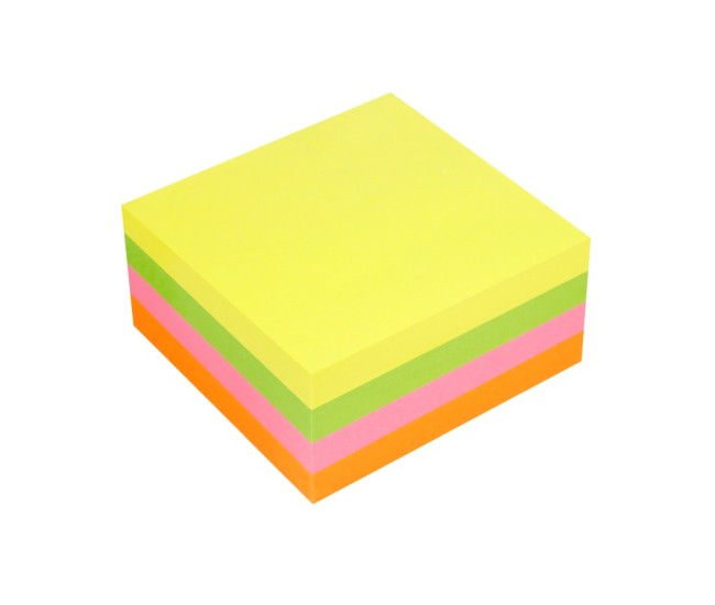 Cub notite adezive 75 x 75 mm 320 file multicolor brilliant Info Notes Cub notite adezive 75 x 75 mm 320 file multicolor brilliant Info Notes