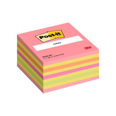 Notes adeziv 76 x 76 mm 450 file cub neon Post-it 3M