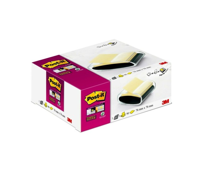 Dispenser cu notite adezive Super Sticky(TM) Z PRO, 76 x 76 mm, 90 file, Post-it 3M Dispenser cu notite adezive Super Sticky(TM) Z PRO, 76 x 76 mm, 90 file, Post-it 3M