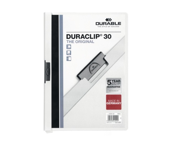 Dosar din PVC cu clema metalica Duraclip Original 30 Durable