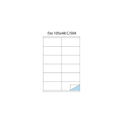 Etichete 12/A4 105 x 48 100/cutie