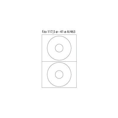 Etichete 2CD/A4 diam117 100/cutie