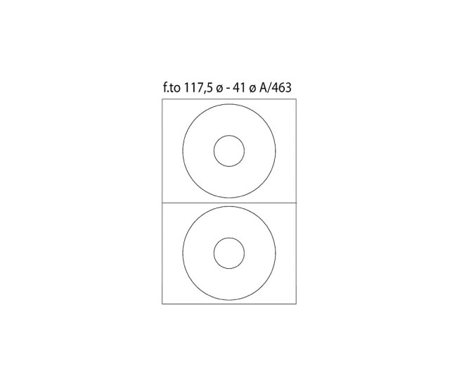 Etichete 2CD/A4 diam117 100/cutie Etichete 2CD/A4 diam117 100/cutie