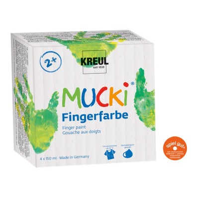 Finger Paint Mucki 150 ml 4/set