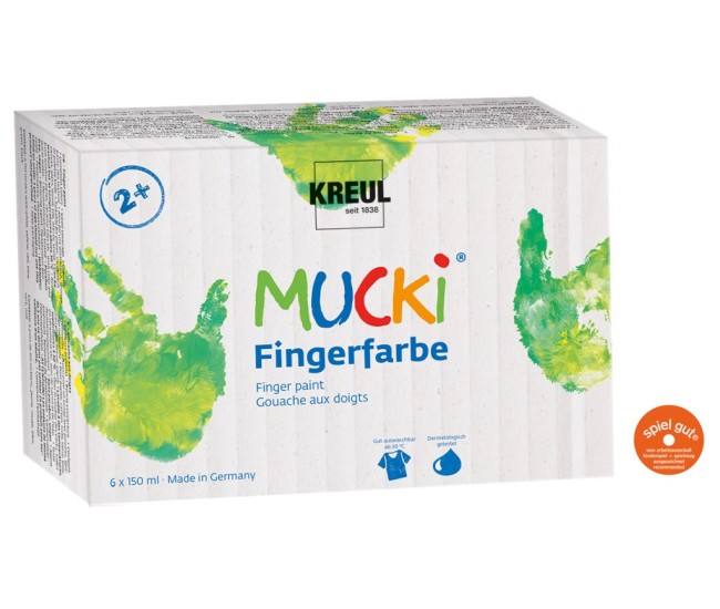 Finger Paint Mucki 150 ml 6/set