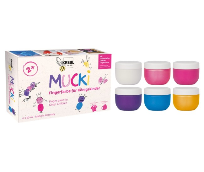 Finger paint Mucki Royal Children 50 ml 6 culori/set