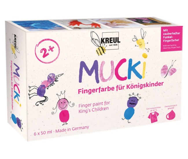 Finger paint Mucki Royal Children 50 ml 6 culori/set