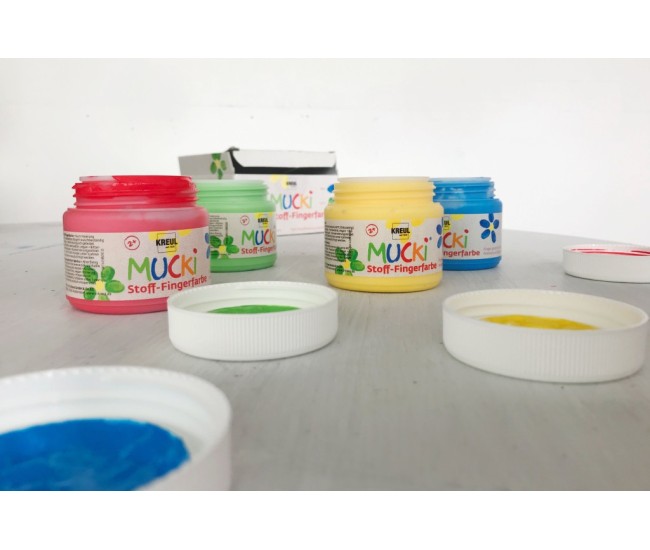 Finger paint textile Mucki 150 ml 4/set