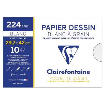 Hartie desen A3 224 g/mp 10 coli/plic Clairefontaine