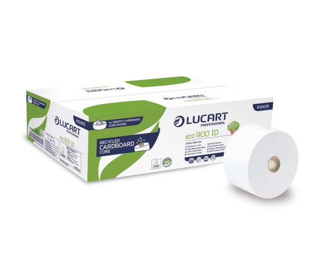 Hartie igienica autocut Lucart ECO 900 ID, 2 str, alba, 202 m/rola, 12 role/bax Hartie igienica autocut Lucart ECO 900 ID, 2 str, alba, 202 m/rola, 12 role/bax
