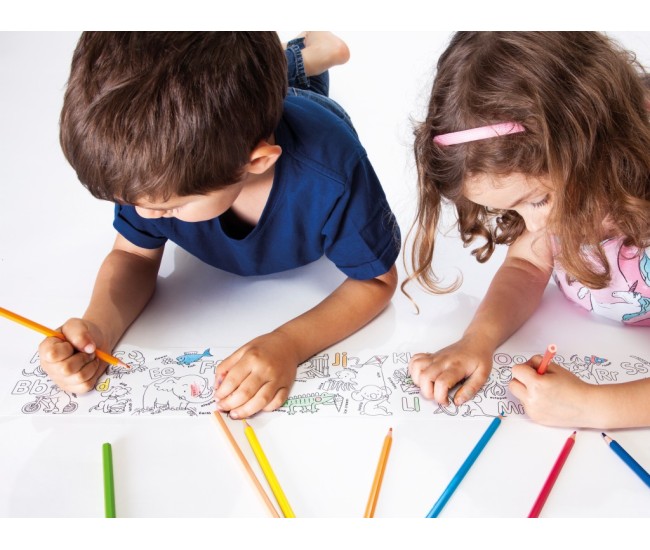 Hartie mini coloring roll Carioca 85 x 10 cm