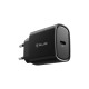 Incarcator priza ultra rapid Tellur 20W PD, USB-C, negru Incarcator priza ultra rapid Tellur 20W PD, USB-C, negru