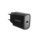Incarcator priza ultra rapid Tellur 20W PD, USB-C, negru Incarcator priza ultra rapid Tellur 20W PD, USB-C, negru