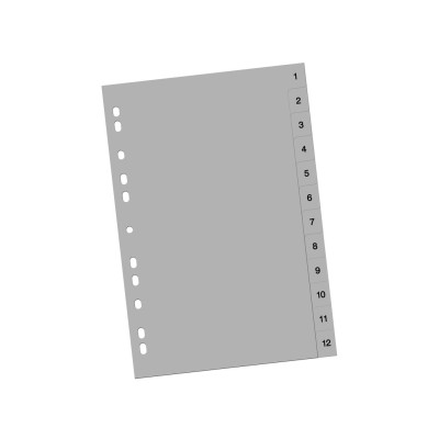 Index plastic 1-12