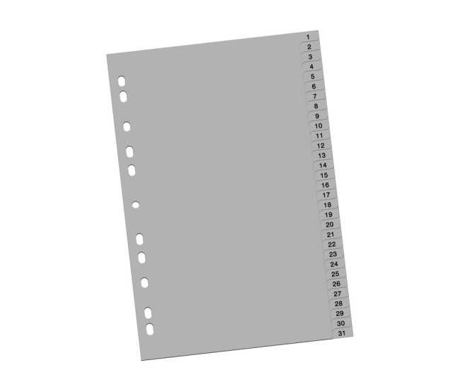 Index plastic 1-31 Index plastic 1-31
