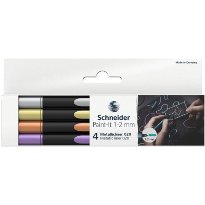 Liner metalic Schneider Paint-It 020 1-2 mm 4 buc/set