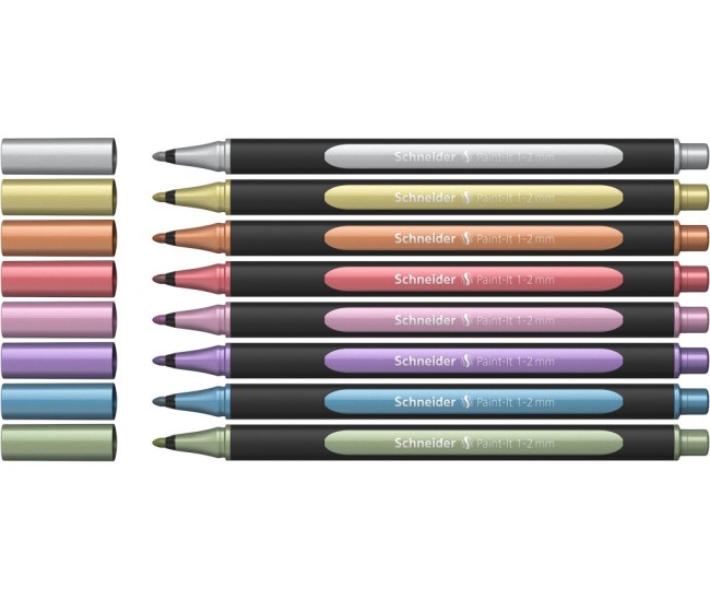 Liner metalic Schneider Paint-It 020 1-2 mm 8 buc/set
