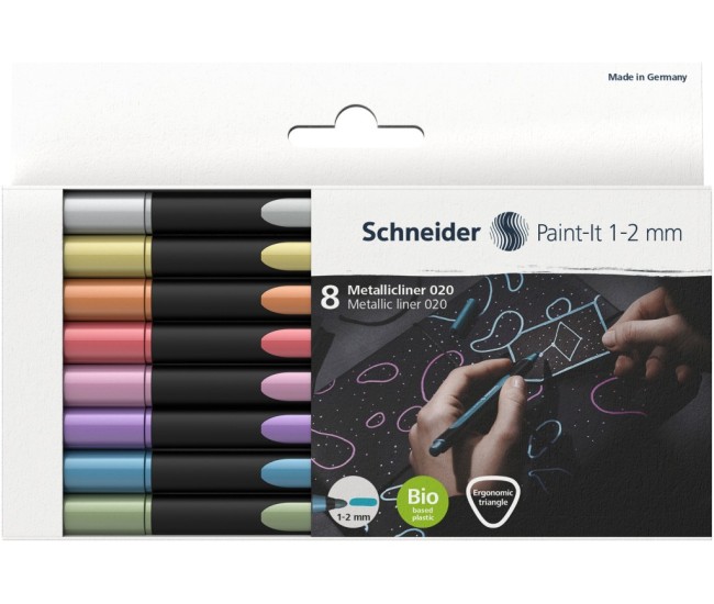 Liner metalic Schneider Paint-It 020 1-2 mm 8 buc/set