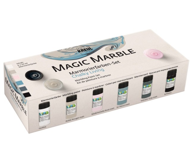Vopsea Kreul Magic Marble Chalky 20 ml 6/set