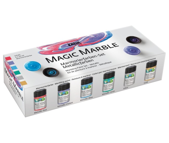Vopsea Kreul Magic Marble Metallic 20 ml 6/set