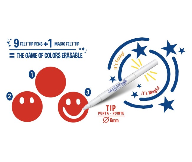 Carioca Magic Marker Erasable 10/set