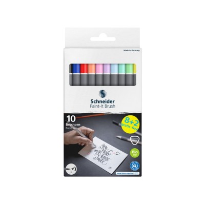 Marker cu varf pensula Paint-It 070 Schneider 10/set Marker cu varf pensula Paint-It 070 Schneider 10/set