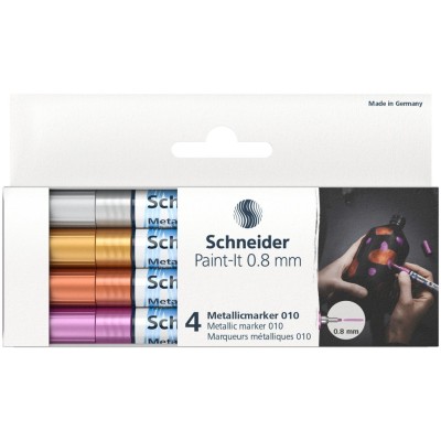 Marker metalic Schneider Paint-It 010 0,8 mm 4 buc/set1